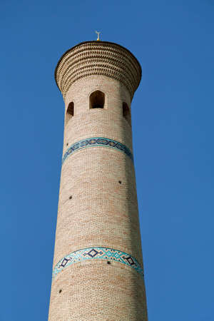 Minaret in Uzbekistanの写真素材