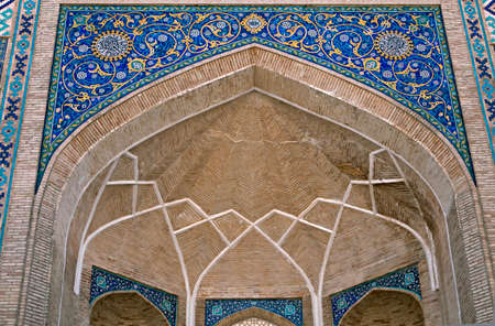 Gate of a mosque in Tashkentの写真素材