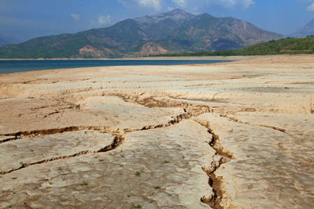 Cracked earth close-upの写真素材