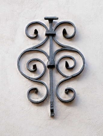 Medieval ironcast wall decorationの写真素材