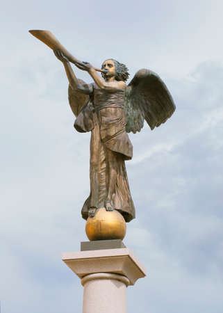 Angel of Uzupis, Vilniusの写真素材