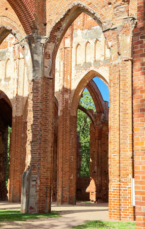Ruines of the Tartu cathedralの写真素材
