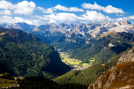 Village in Dolomitesの写真素材