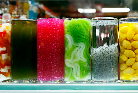 Snacks at a Vietnamese marketの写真素材