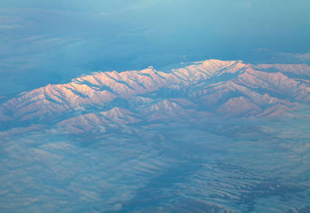 Mountains, view from airplane
