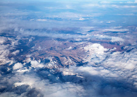 Mountains, view from airplane