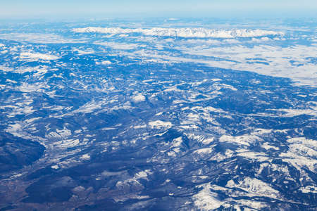 Mountains, view from airplane