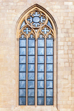 Window of a gothic cathedral