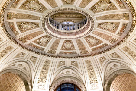 Vienna, AUSTRIA - FEBRUARY 17, 2015 - Ceiling of the Natural History Museum - Naturhistorisches Museum - in Vienna, Austriaのeditorial素材