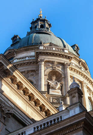 Dome of St. Stephens Basilica in Budapestの写真素材