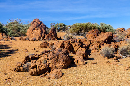 Martian landscape near Teide volcano, Tenerife island