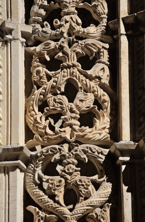 Detailed stonework showcases the remarkable craftsmanship of the Batalha Monastery. This historical...