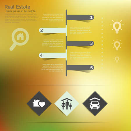 infographic with unfocused background,Template for cycling diagram designのイラスト素材