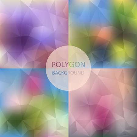 Set of abstract Geometric backgrounds.retro styleのイラスト素材