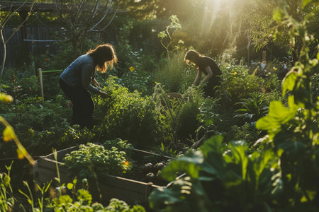 Gardening Teamwork Friendship Togetherness Unity Togethernessness Conceptの素材