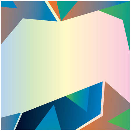 brochure vector background design blue orangeのイラスト素材