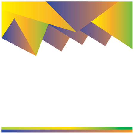 brochure vector background design yellow orangeのイラスト素材