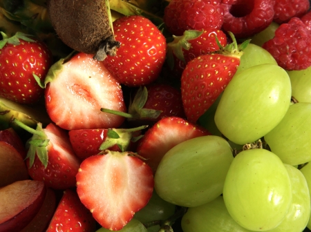 Mixed fresh fruitの写真素材