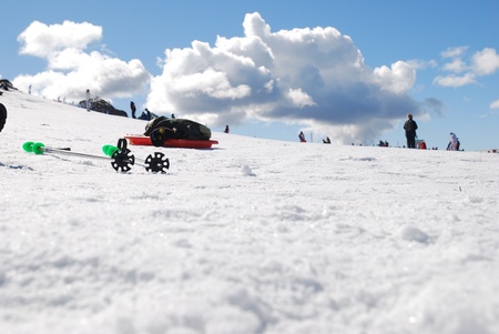 Skiingの写真素材