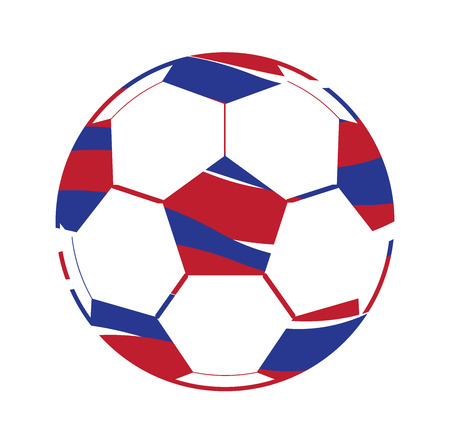 a Colorful football  isolated Set On White Background Illustrationのイラスト素材