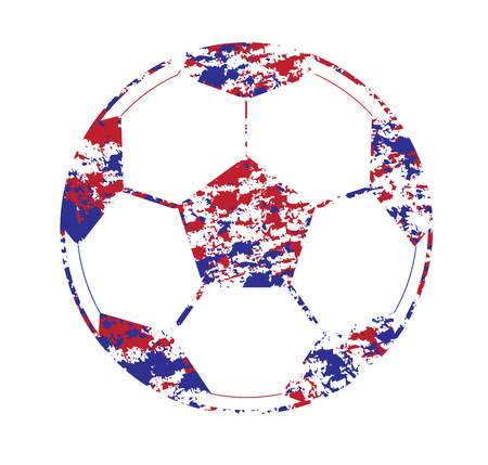 a Colorful football isolated Set On White Background Illustrationのイラスト素材