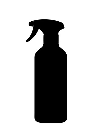 Icon Black Spray Bottles Background Illustrationのイラスト素材