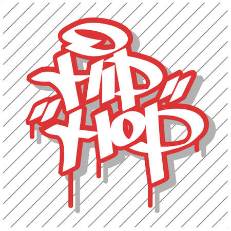 Hip hop. Colorful illustrations. Flat vector illustration.のイラスト素材