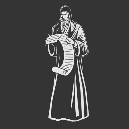 Black and white vector object.のイラスト素材