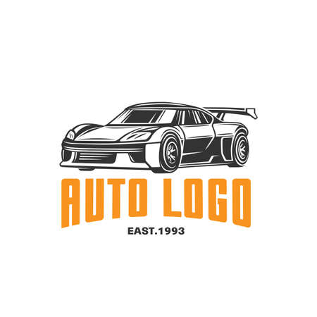 car emblem. custom racing. design elements.のイラスト素材