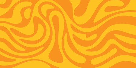 Abstract colorful background of mixed waves. Bright contrasting illustration.のイラスト素材