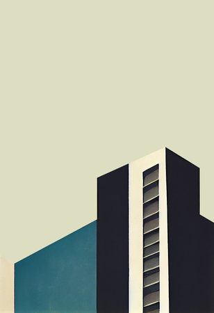 Bauhaus Shapes Forms, modern building geometric patterns with abstract figures and for print and wall artの写真素材