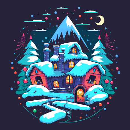 Merry christmas Wallpaper and Happy new year templates Backgroundのイラスト素材
