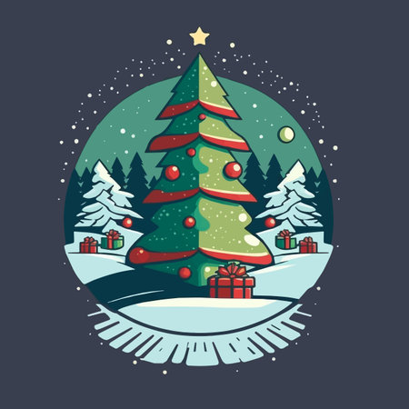 Merry christmas Wallpaper and Happy new year templates Backgroundのイラスト素材