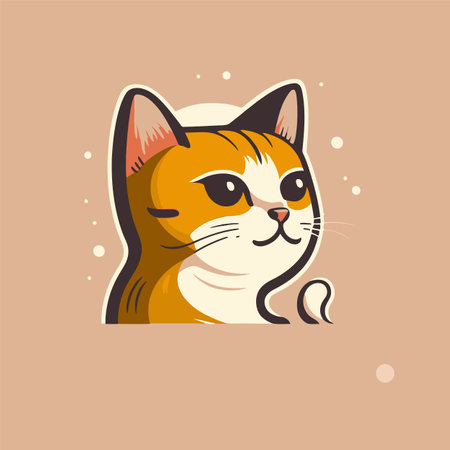 collection cute cat head cartoon logo mascot vector illustration for pet shop animal care designのイラスト素材