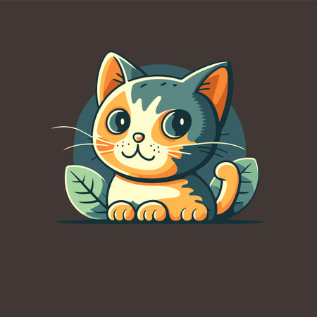collection cute cat head cartoon logo mascot vector illustration for pet shop animal care designのイラスト素材
