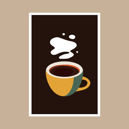 Coffee design over beige background, vector illustration eps10のイラスト素材