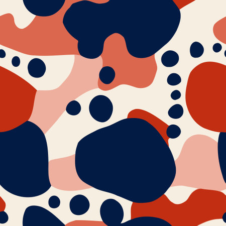 Seamless pattern with abstract geometric shapes. Vector Illustration.のイラスト素材
