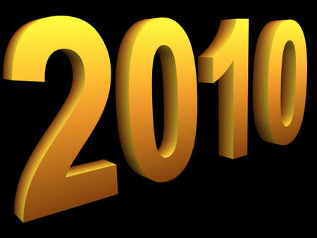 New year two thousand and tenのイラスト素材