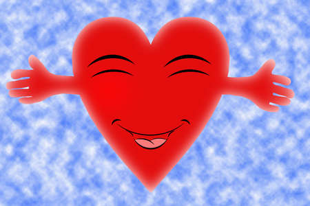 Happy heartの写真素材