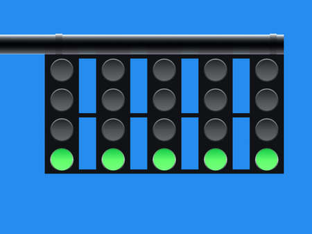 traffic lights switched onのイラスト素材