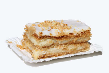 dessert of white chocolate and cream