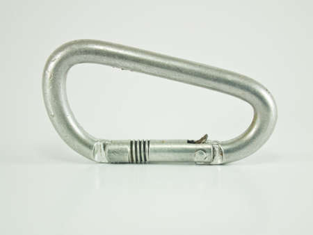 This is a Carabiner on white backgroundの写真素材