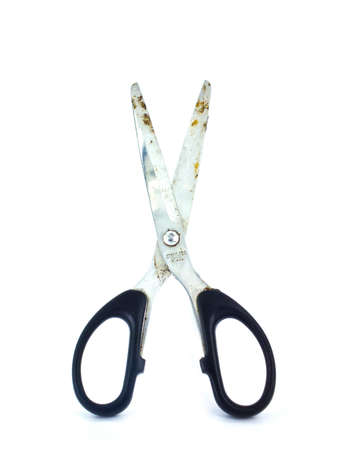 This is a Old Scissors on white background, It