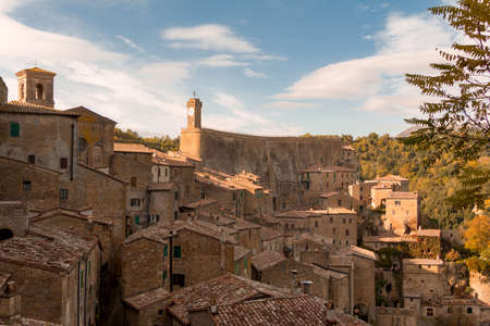 Italy. Summer. The old town of Soranoの写真素材