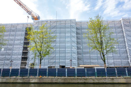 Nice splash screen for a site under construction! Netherlands. Renovation of a multi-storey building...