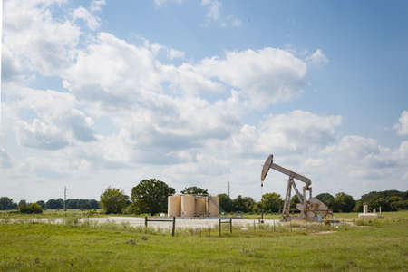 Oil pump oil rig energy industrial machine for petroleum in the nature.