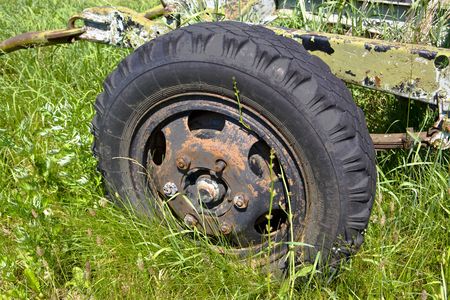 grunge wheelの写真素材