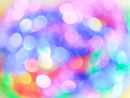 Colorful abstract blurred Christmas background with colorful highlightsの写真素材