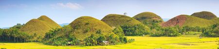 Panorama of The Chocolate Hills. Bohol, Philippines