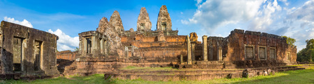 Pre Rup temple at Angkor at sunset. Siem Reap. Cambodia. Panoramaの写真素材